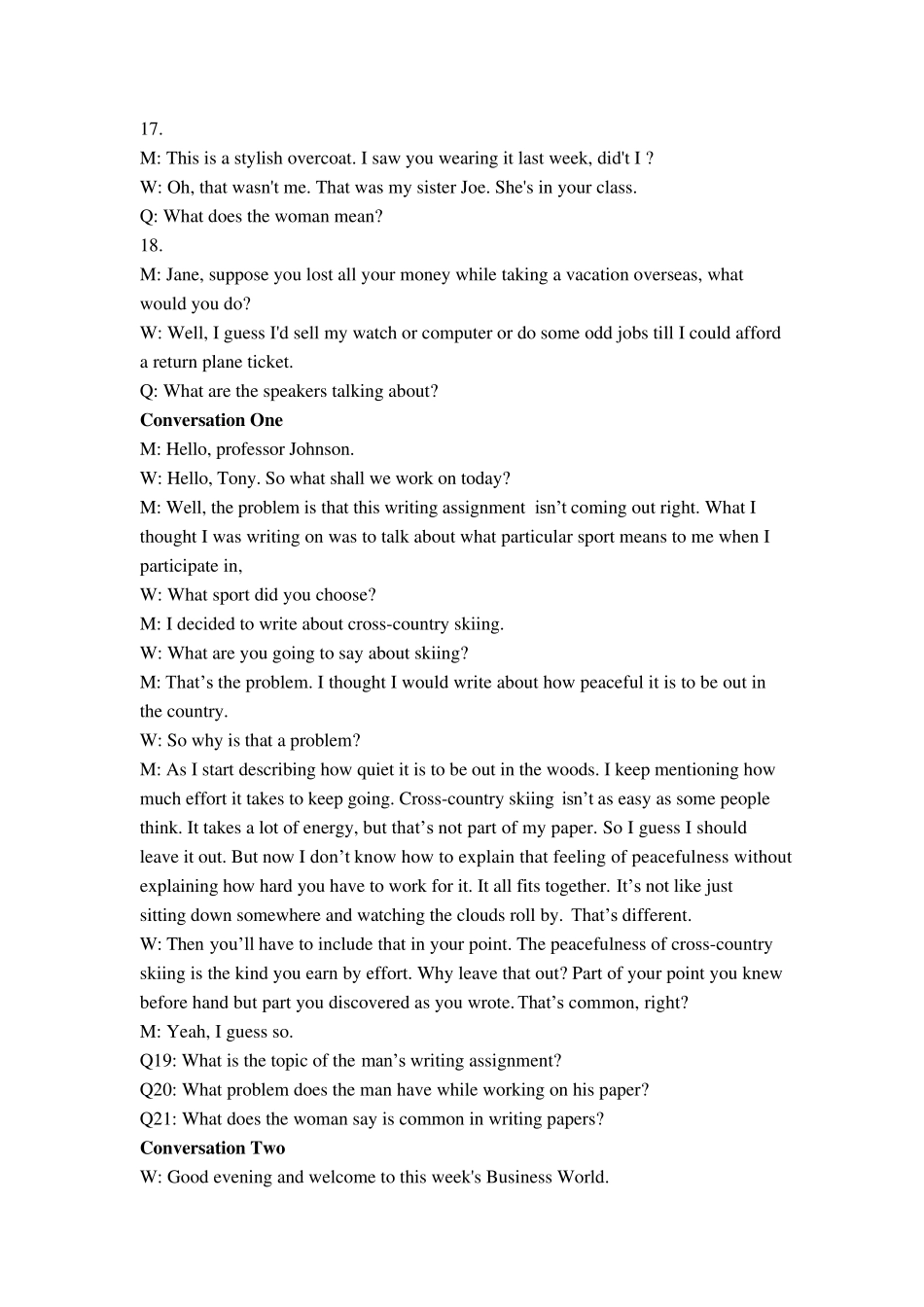 2011年6月全国大学英语四级听力原文及答案_第2页