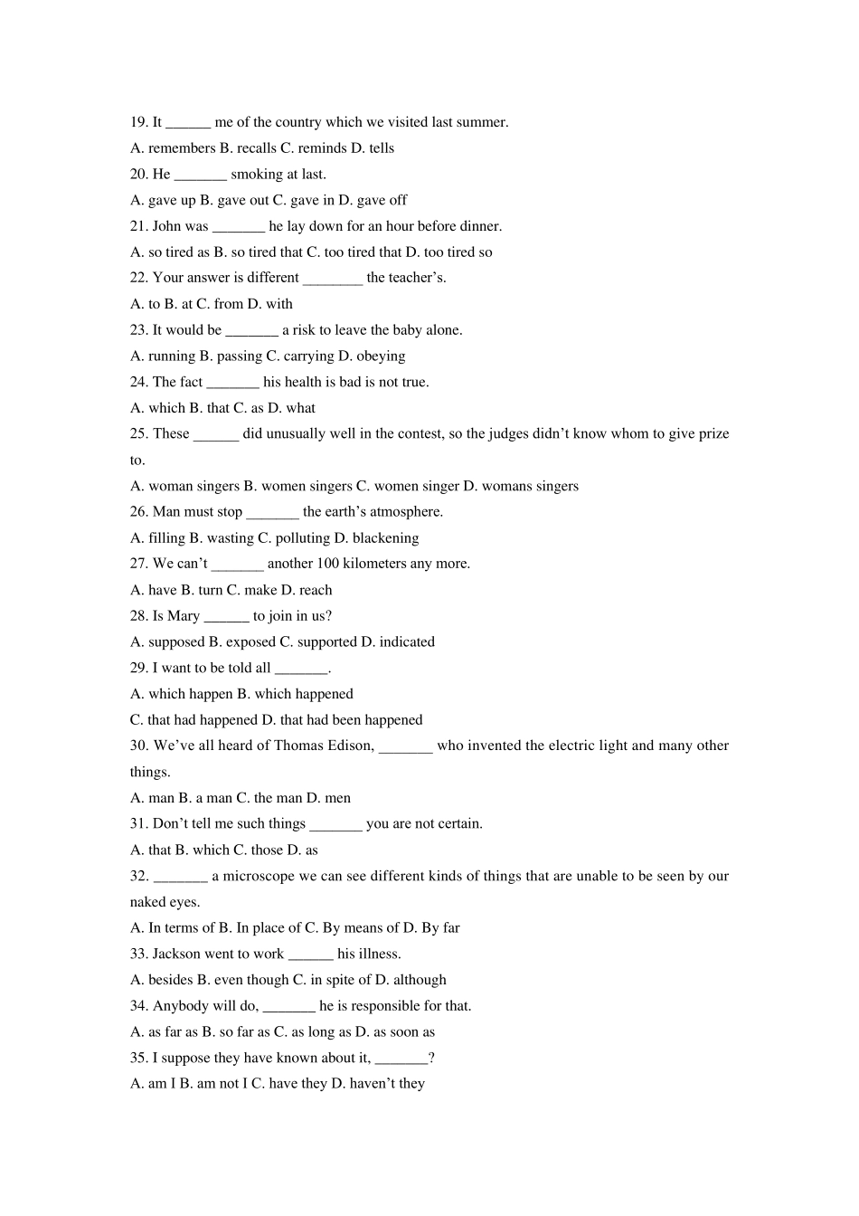 2011年东北大学专升本英语考试模拟试题和答案_第2页