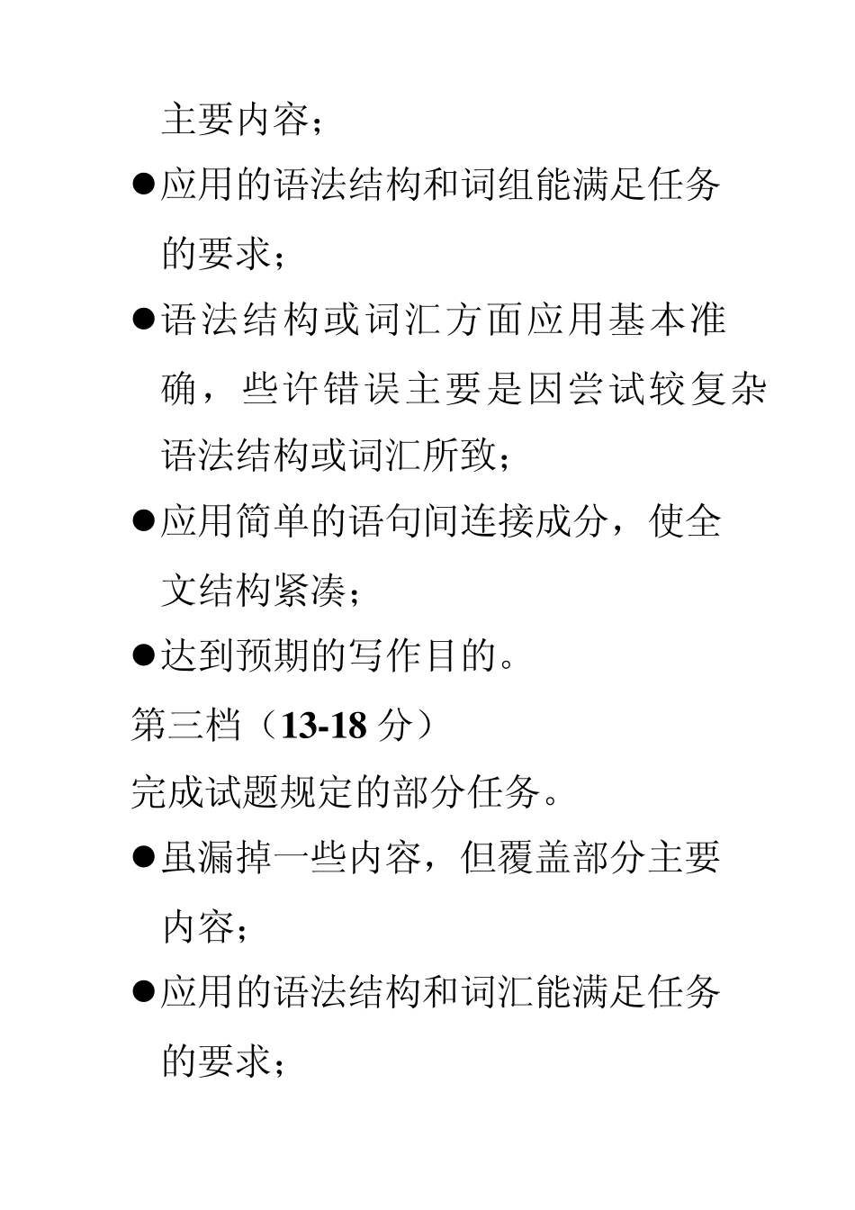 2011年浙江高考英语作文评分标准_第3页