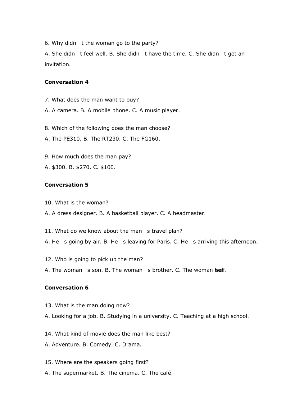 2011年湖南英语高考试卷_第2页