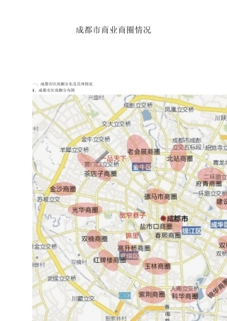 2011成都市商业商圈情况