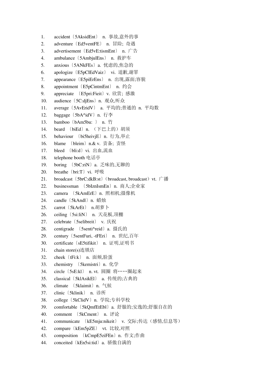 2011高考英语单词积累：高考常考350个英语难词汇总_第1页