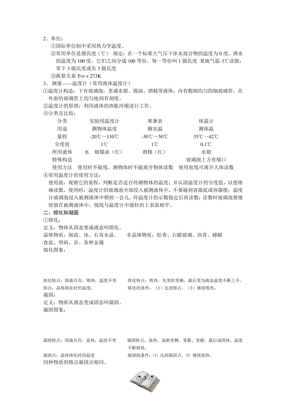 2012—2013最新改版人教版八年级上册物理复习提纲_第3页