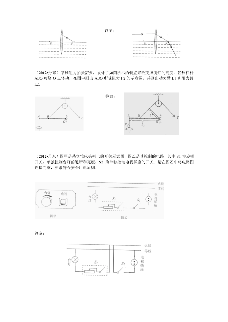 2012中考物理作图题_第2页
