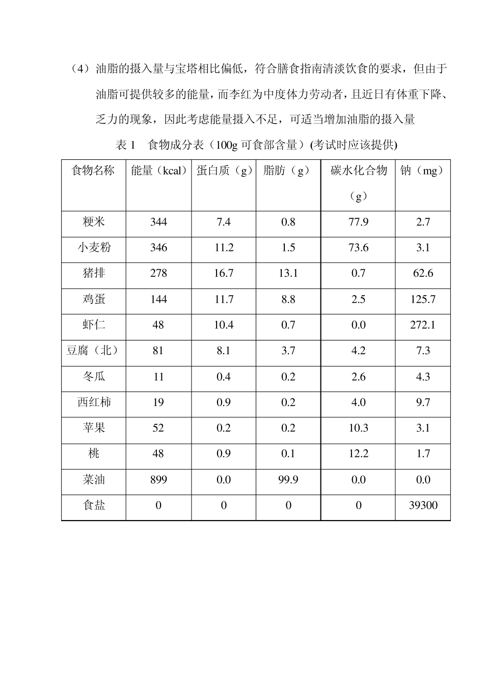 2012公共营养师三级考试试卷及答案_第3页
