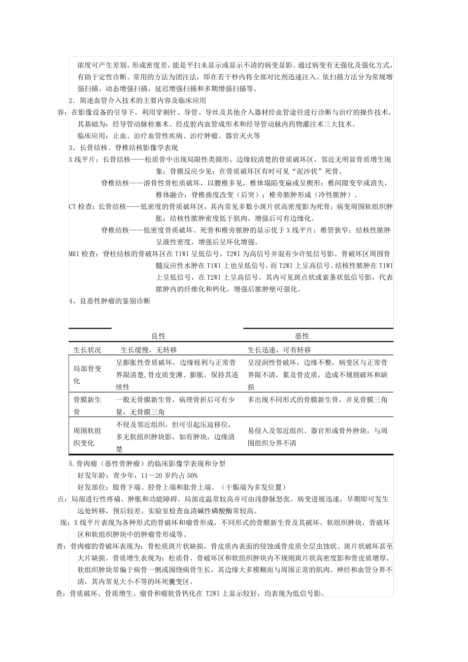 2012医学影像学重点及试题_第3页