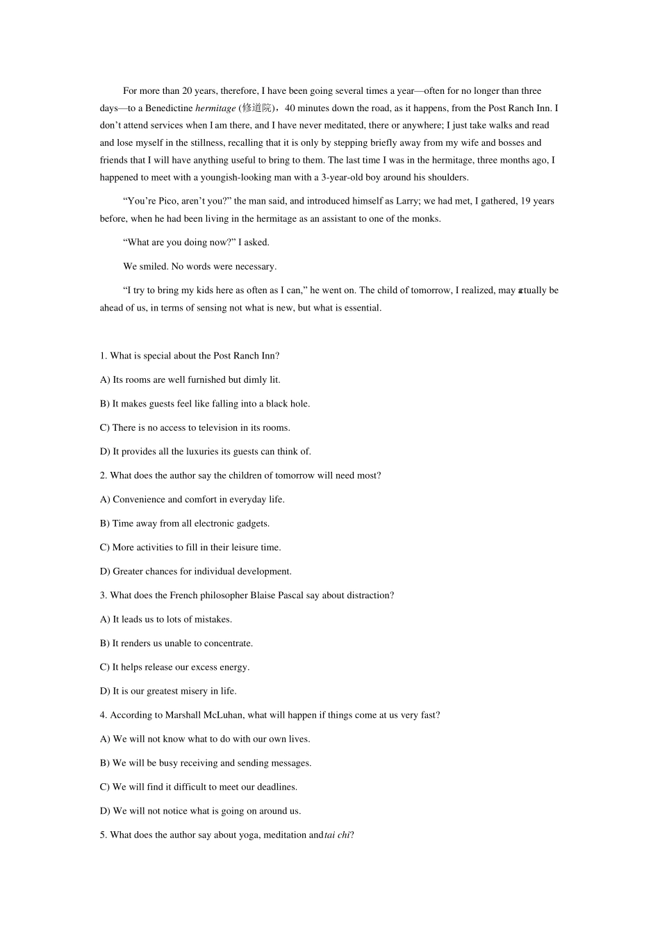 2012年12月英语六级真题及答案详解_第3页