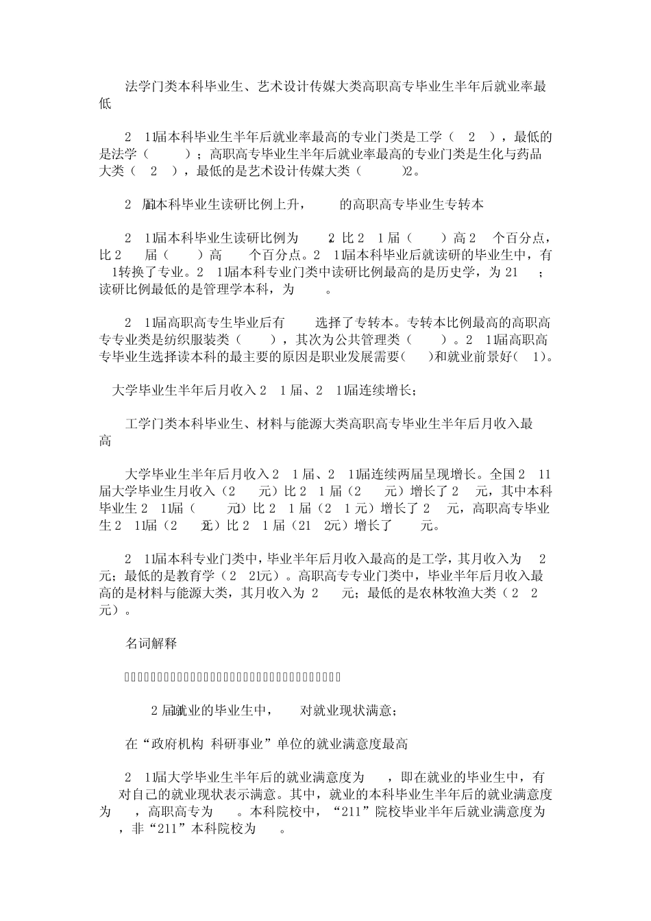 2012年中国大学生就业报告_第2页