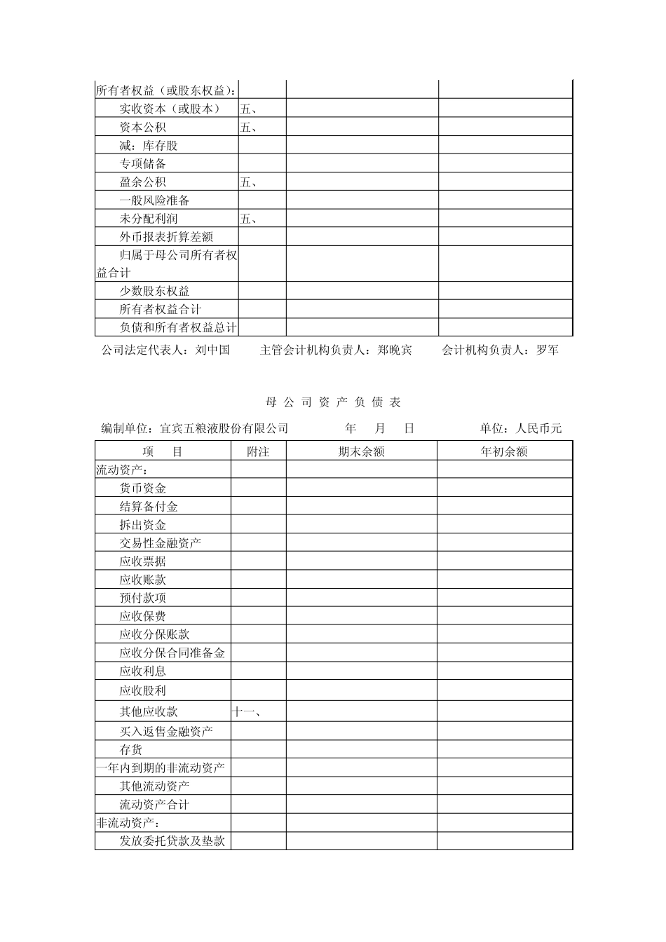 2012年五粮液集团财务报表_第3页