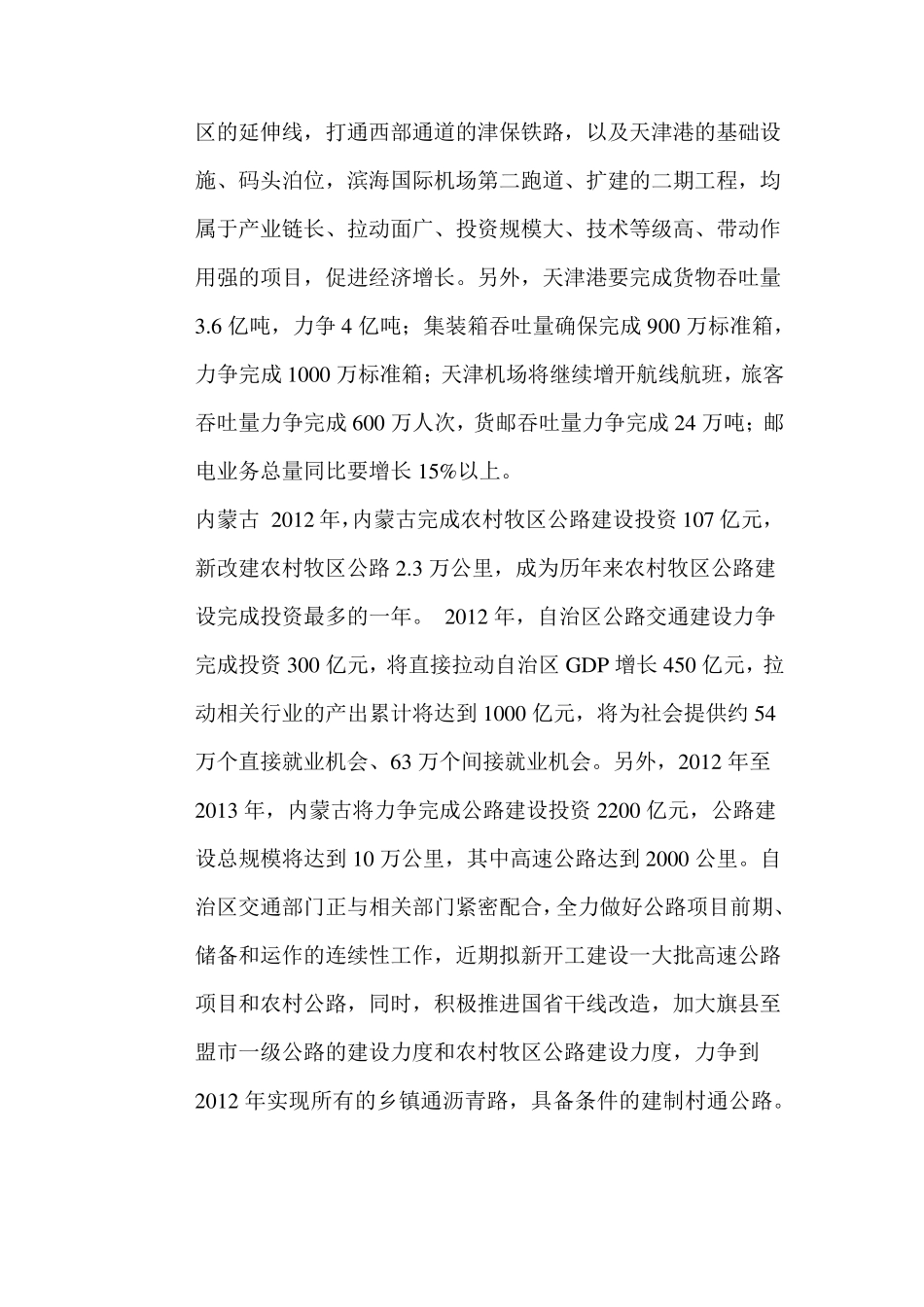 2012年全国各省区域公路建设形势_第2页