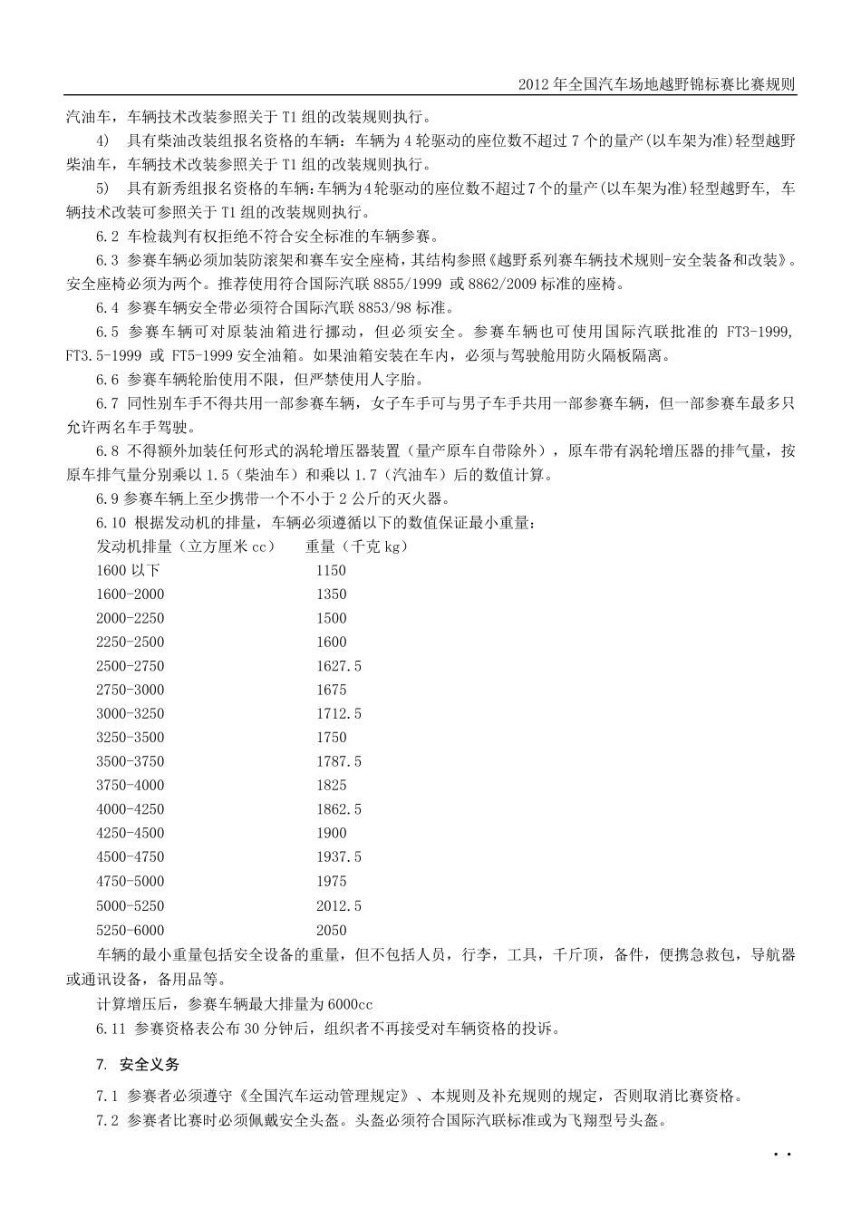 2012年全国汽车场地越野锦标赛比赛规则_第3页