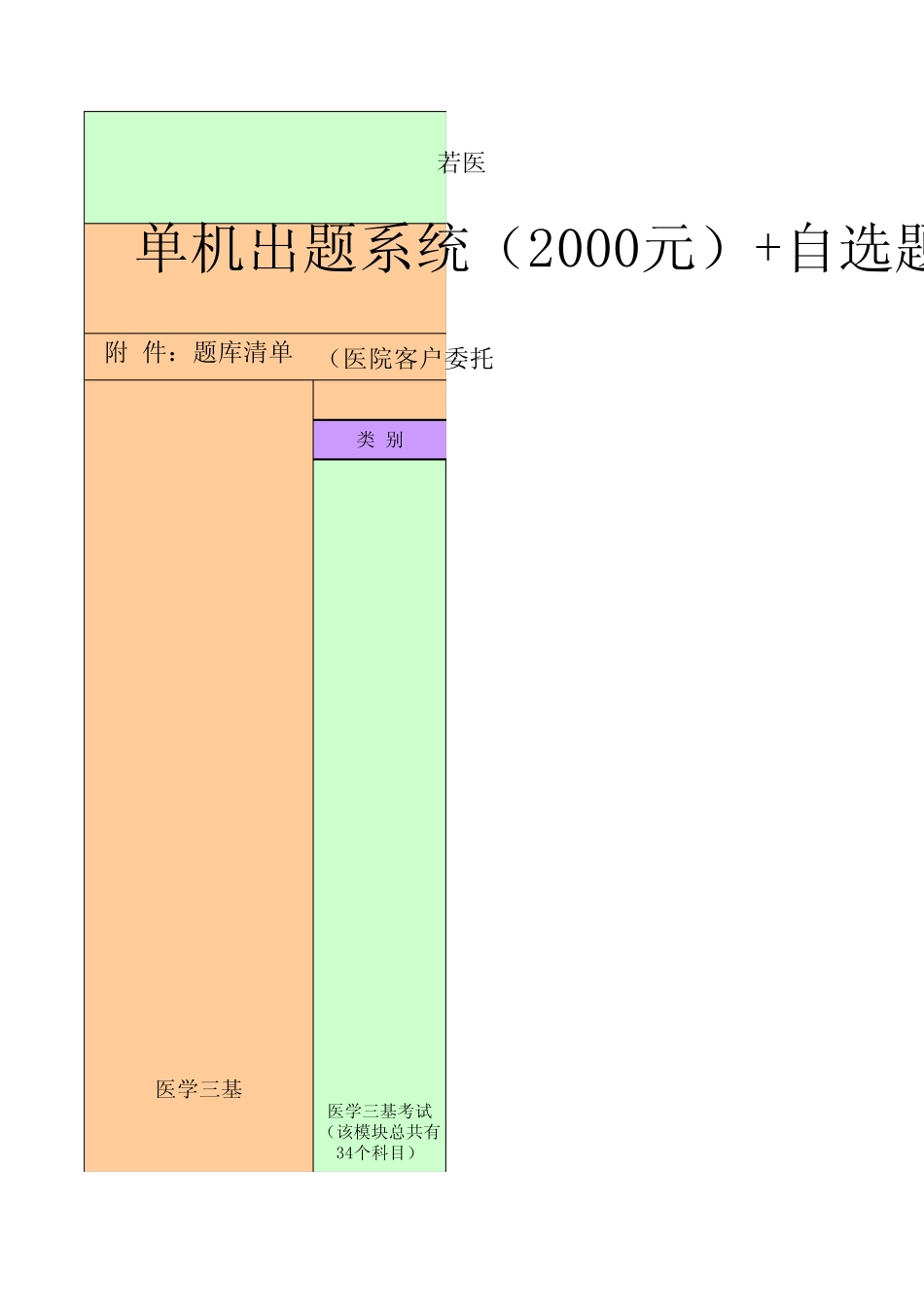 2012年医学出题系统(单机)报价表_第2页