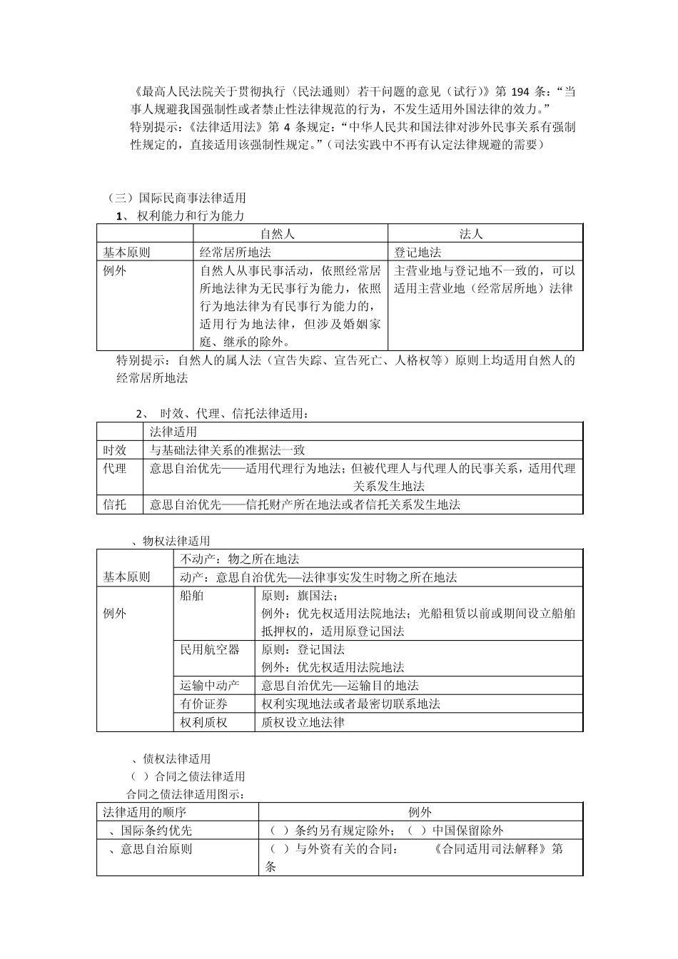 2012年司法考试之杨帆国际私法讲义_第3页