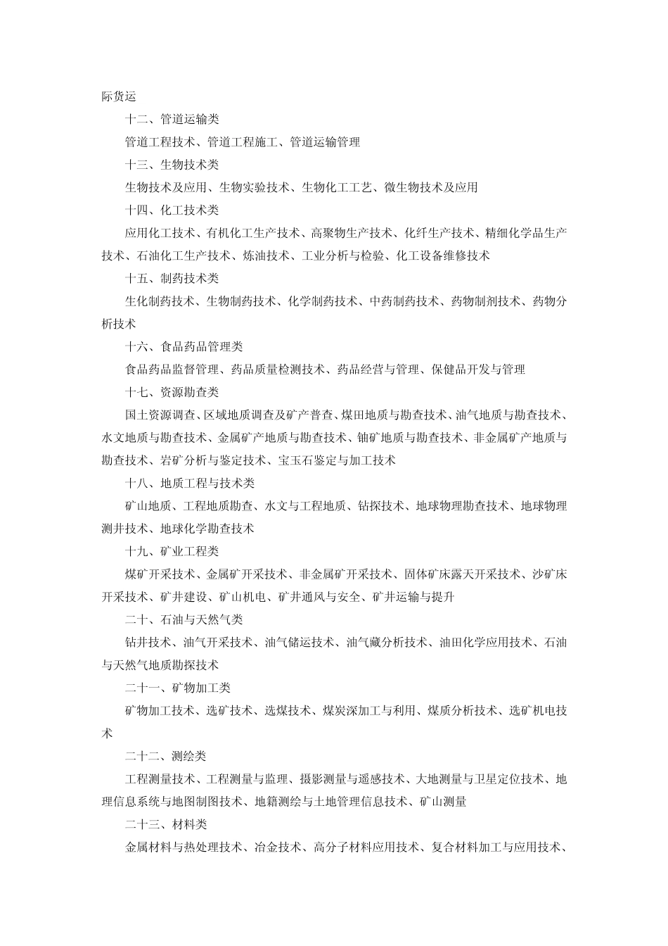 2012年国家公务员考试专业指导目录_第2页