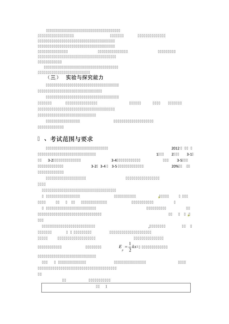 2012年安徽高考理综考试大纲及与2011年的对比_第2页