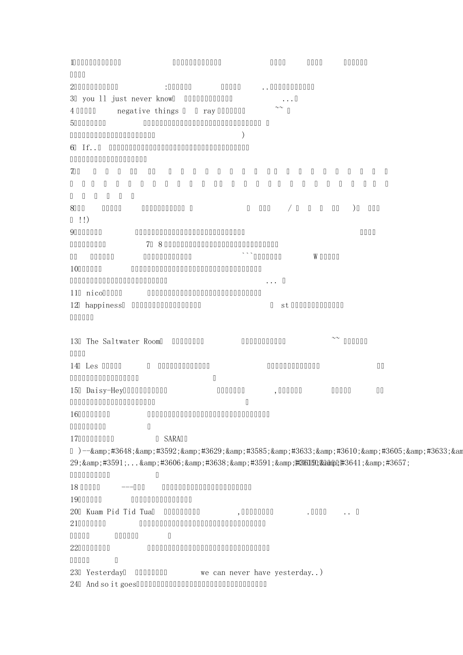 2012年少男少女需听的150多首超好听的歌_第1页
