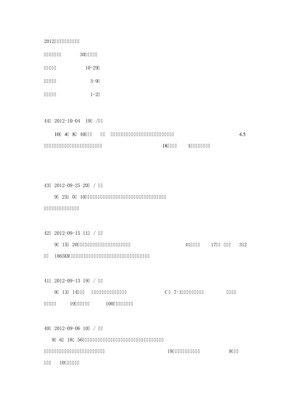2012年度安全重大事故汇总_第1页