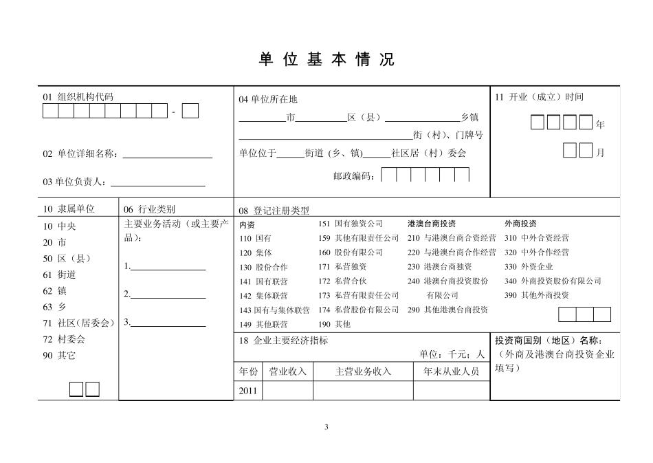 2012年服务业统计台帐_第3页