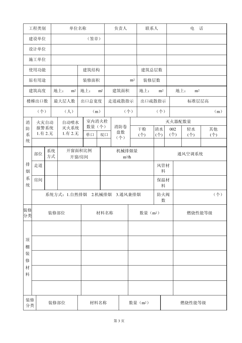 2012年消防报审表及现场申报表_第3页