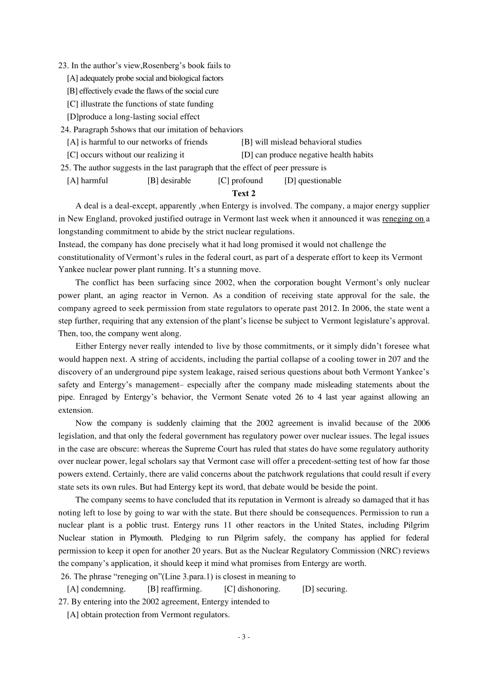 2012年考研英语一真题及答案_完美打印版_第3页