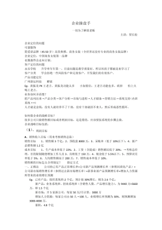 2012年贾长松《企业操盘手》第二天...