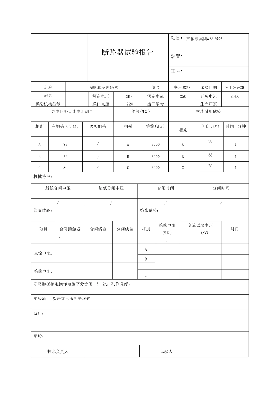2012断路器试验报告_第2页