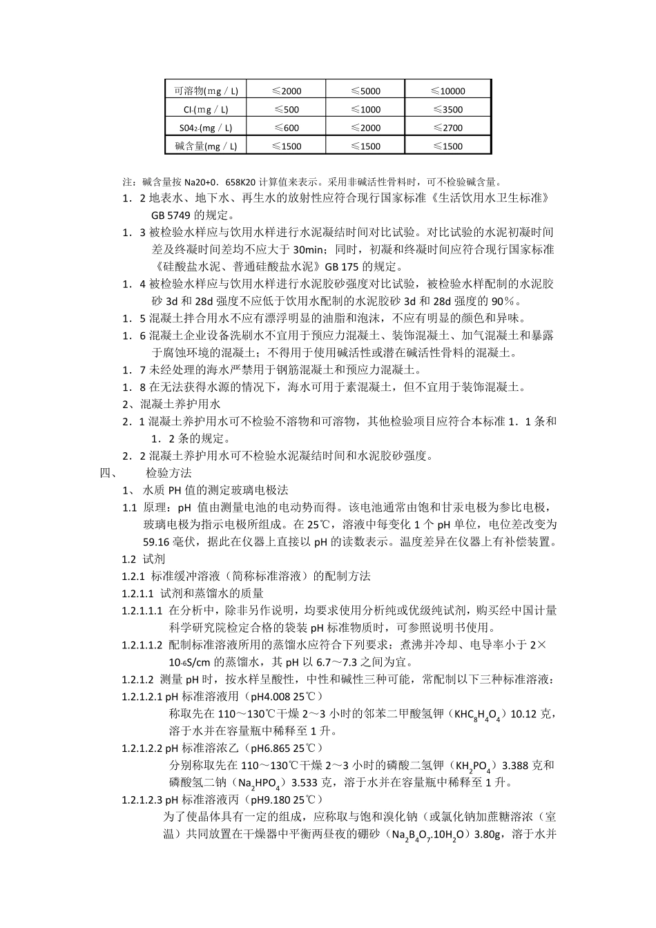 2012混凝土拌合用水检测作业指导书_第2页