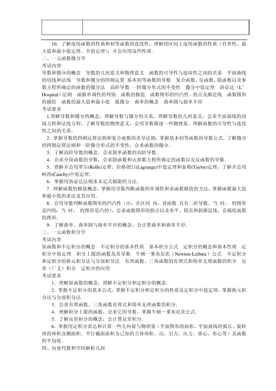 2012考研数一大纲_第2页