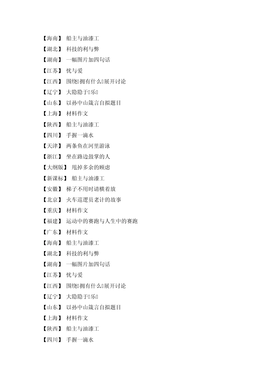 2012高考作文题目大全_第2页