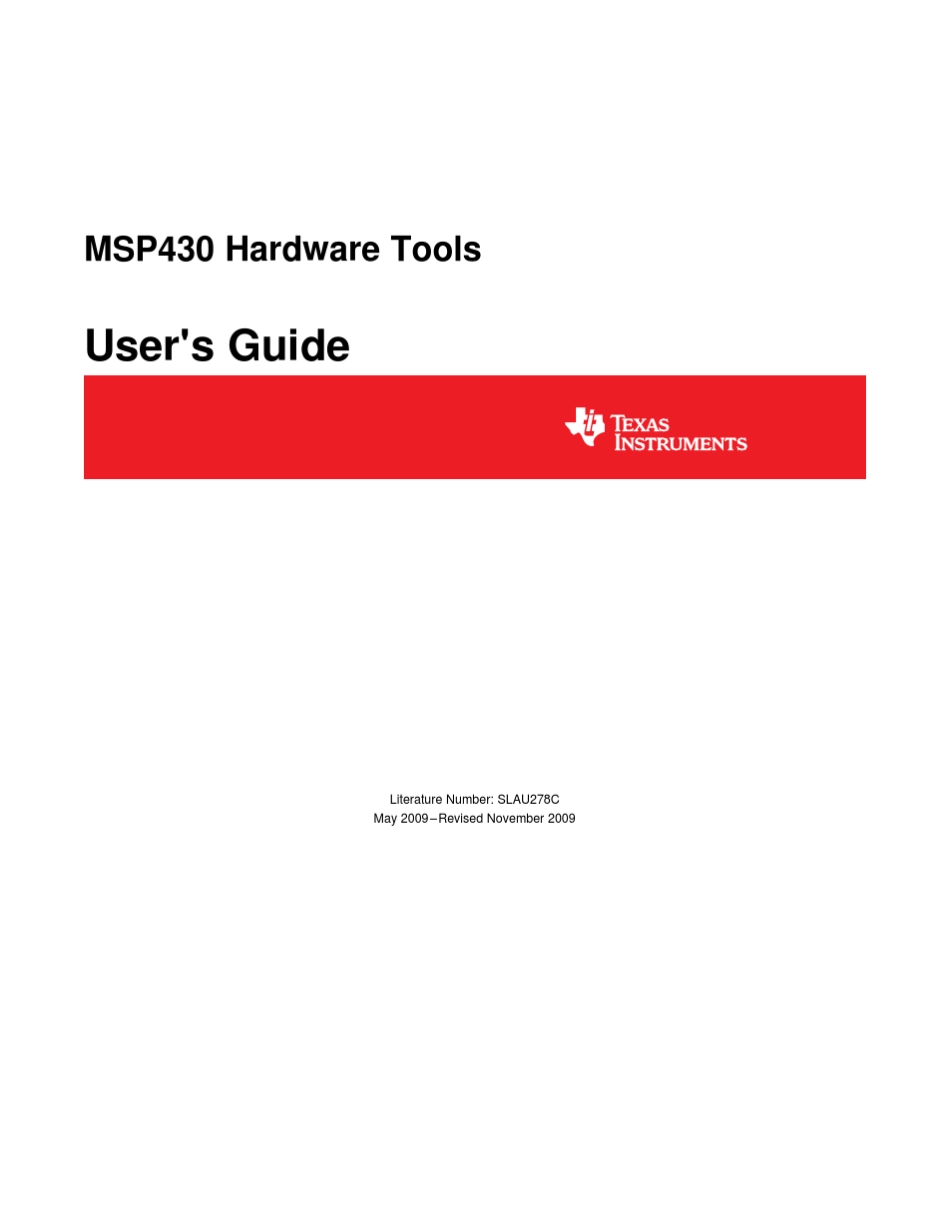 MSP_FET430UIF仿真器_讲授_第1页