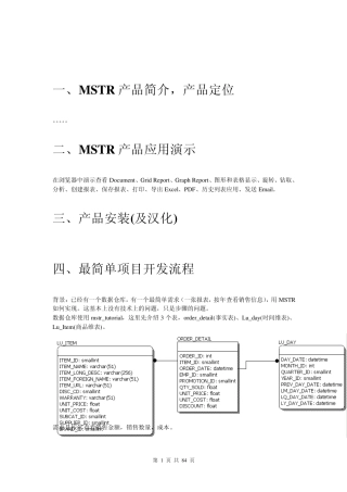 MSTR培训教程v1.5