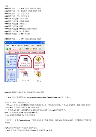 MT4编程入门详解有图表