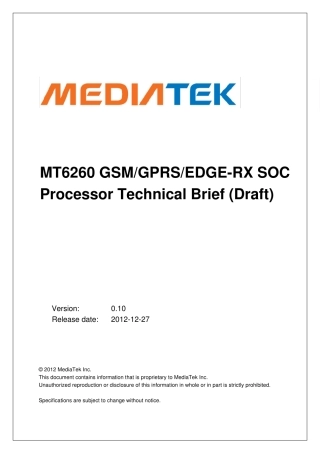 MT6260简介