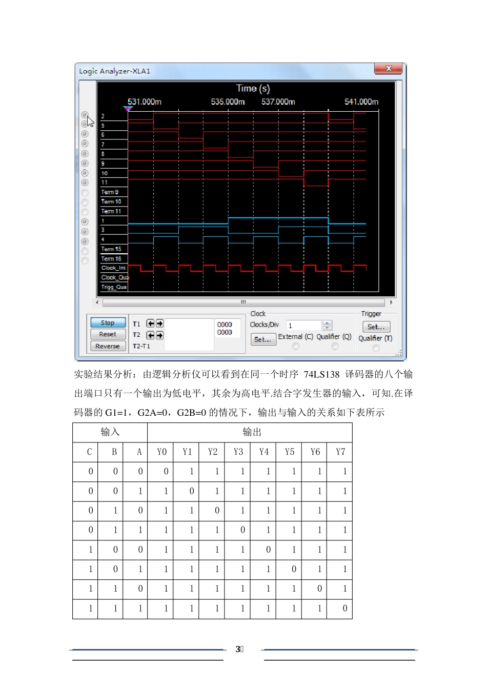 Multisim数字电路仿真实验报告_第3页
