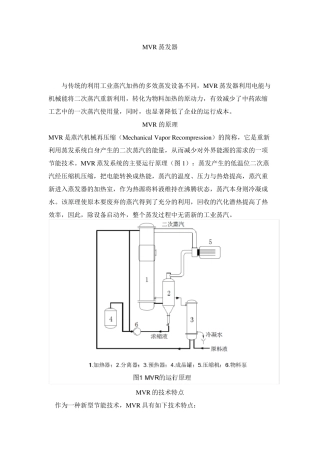 MVR蒸发器简介