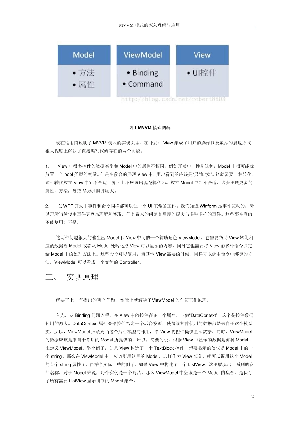 MVVM模式的深入理解与应用_第2页