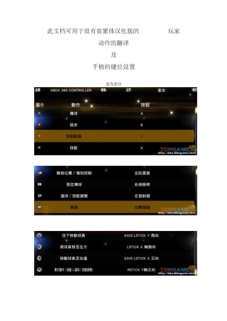 NBA2K13手柄键位设置及动作翻译