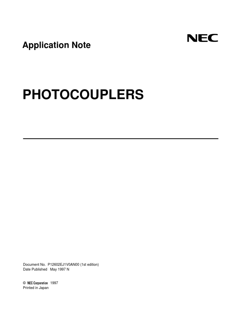 NEC光耦手册_第1页