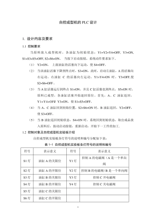 plc自控成型机