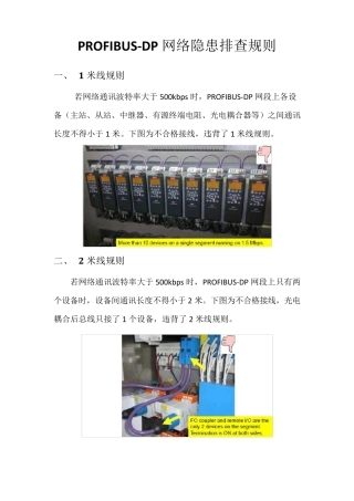 PROFIBUSDP网络隐患排查规则