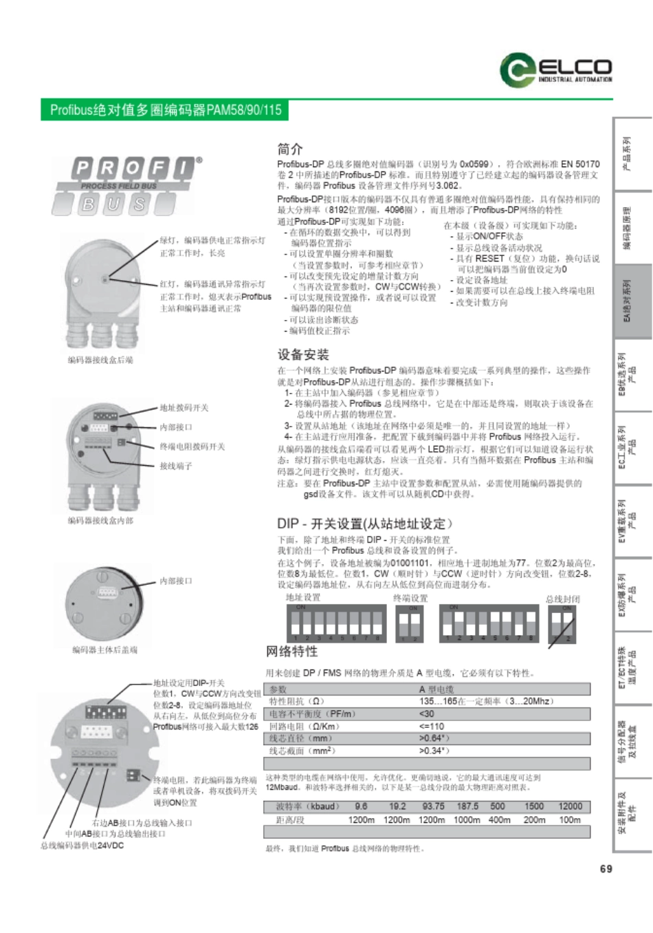 Profibus绝对值多圈编码器PAM5890115_第2页