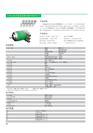 Profibus绝对值多圈编码器PAM5890115