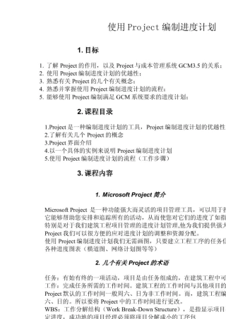 Project软件使用详解教程