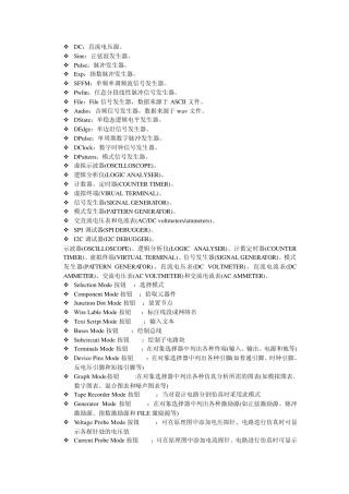 proteus元件库