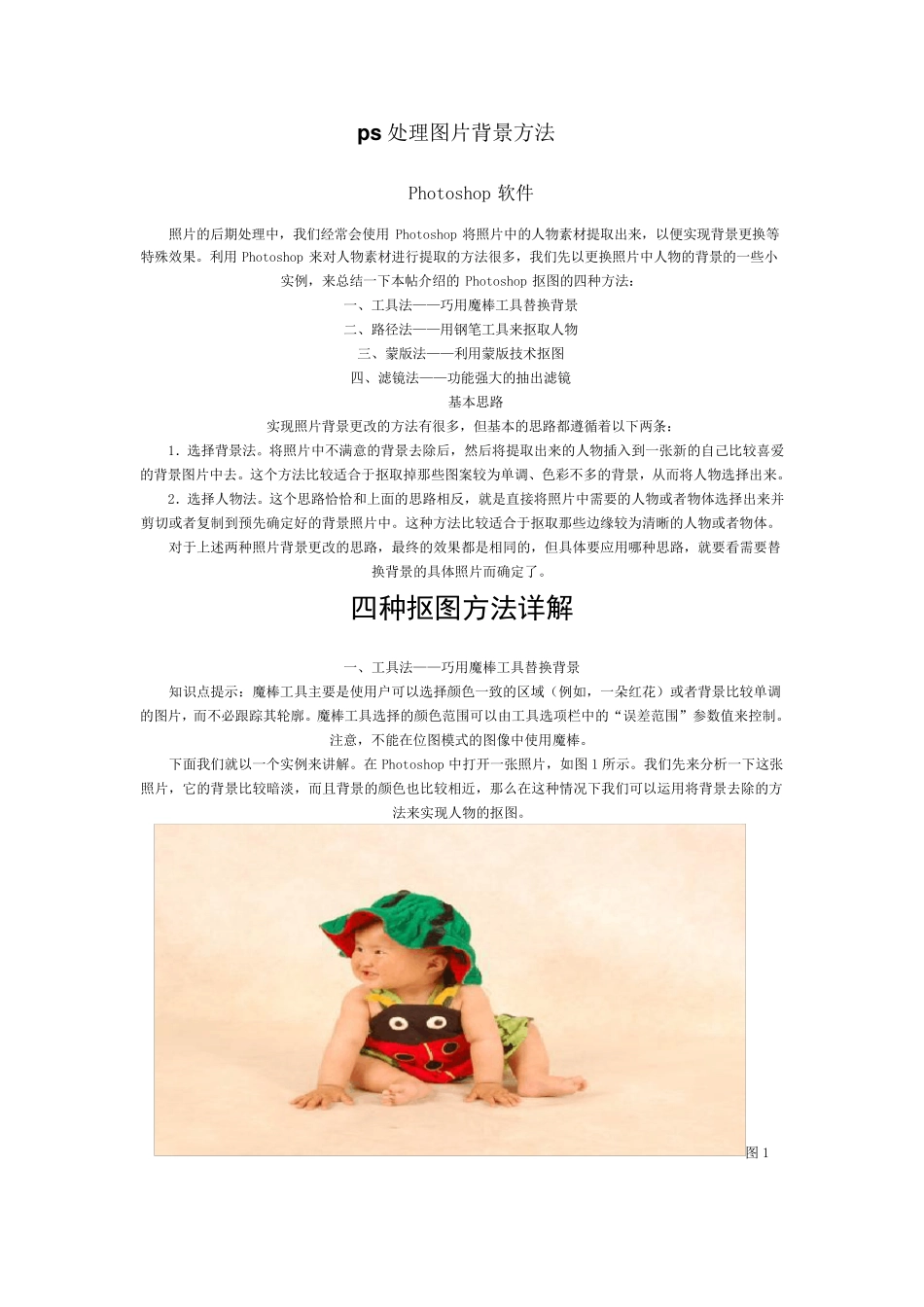 ps处理图片背景方法_第1页