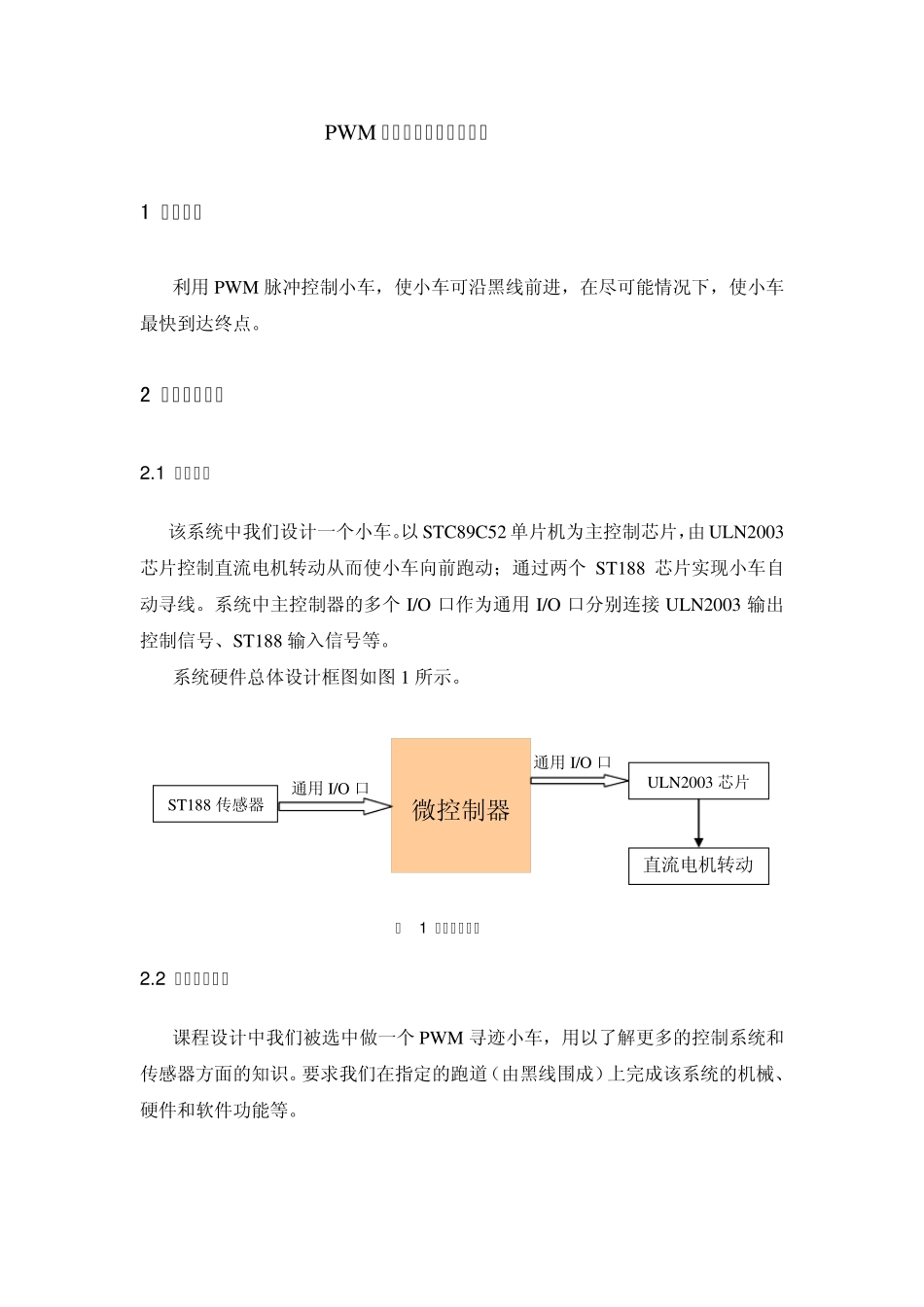 PWM小车课程设计报告_第3页