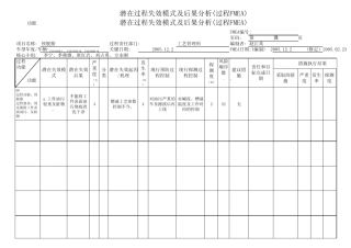 QS39781A05涂装FMEA