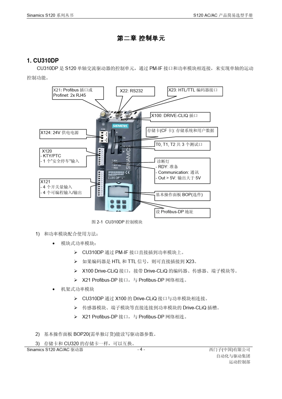 S120ACAC产品简易选型手册_第3页