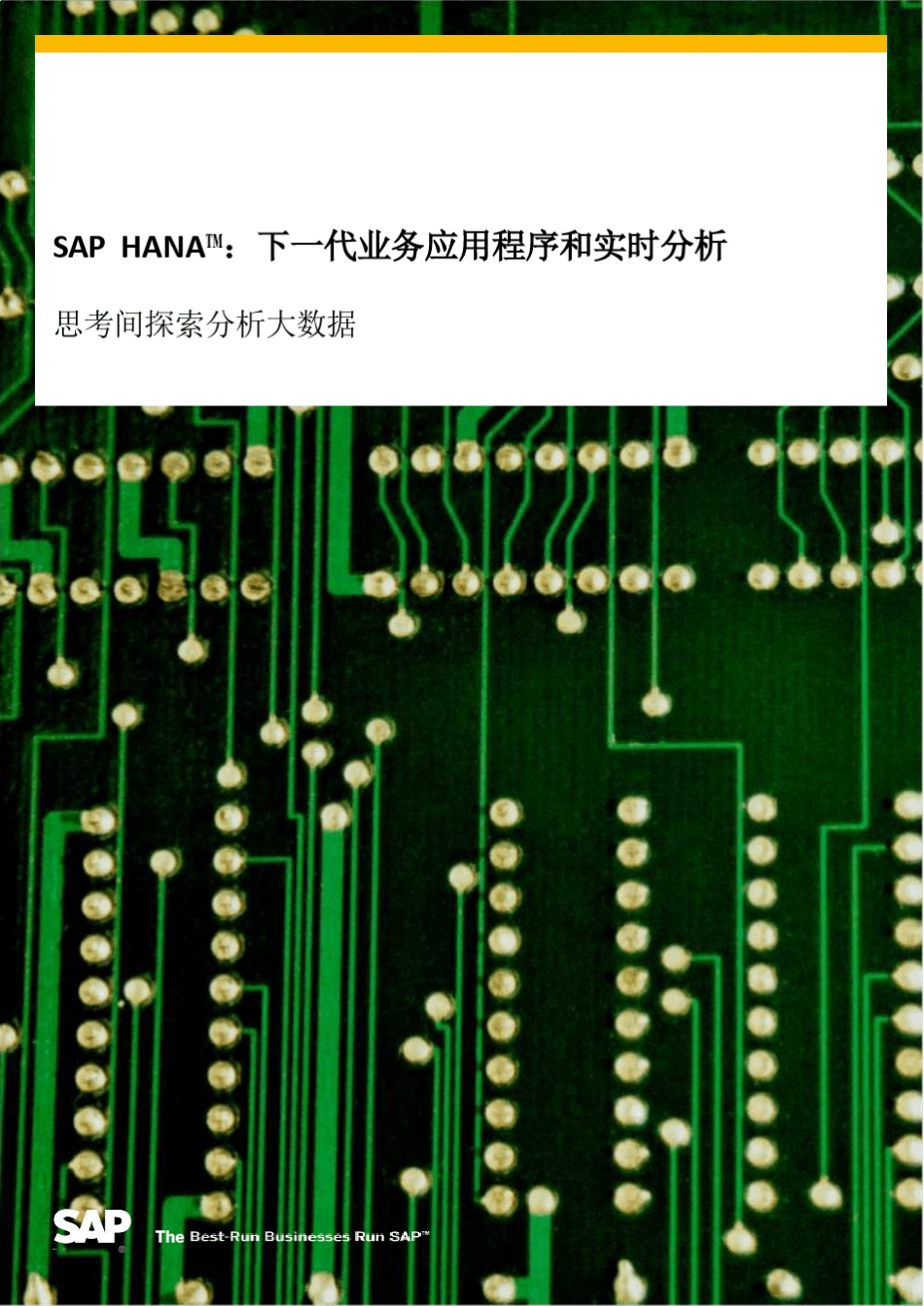 SAP+HANA白皮书_第1页