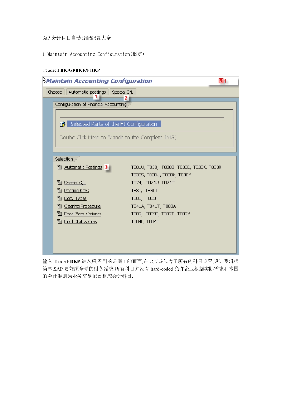 SAP会计科目自动分配大全_第1页